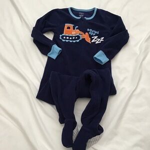 Construction Footed Fleece Sleeper